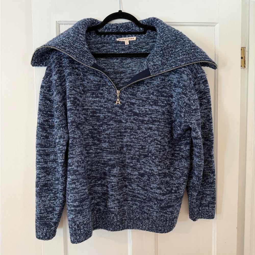 Alexa Chung Moon wool and cashmere-blend half-zip sweater